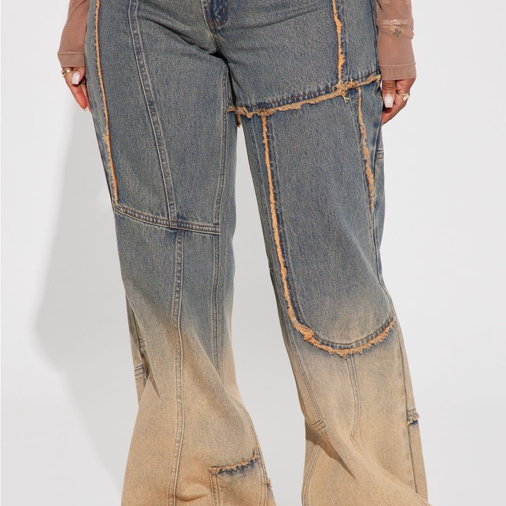 Patchwork Denim Jeans